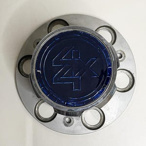 Vintage 1980s Chevy 4x4 Center Cap | Metal Chevrolet Caps