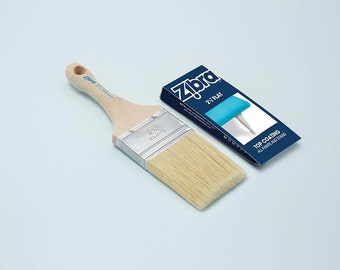 Stubby Handle Top Coat Paint Brush by Zibra