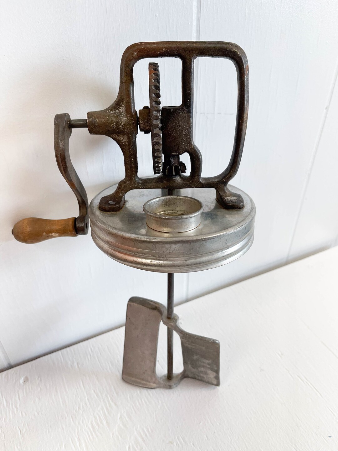 Vintage Butter Churn Top Etsy