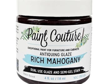 Rich Mahogany Antiquing Glaze by Paint Couture - Stain & Topcoat