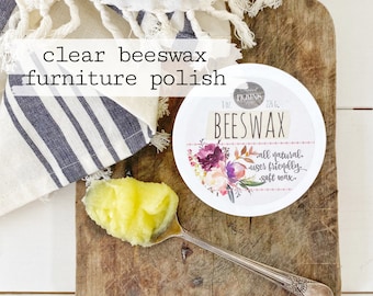 Sweet Pickins Clear Beeswax Furniture Wax - Food Safe and Natural