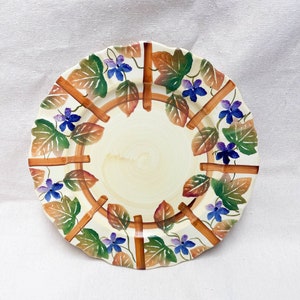 Vintage Hand-Painted Italian Plate – Signed Poctnijia Comilol | Made in Italy