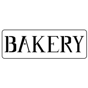 Bakery Word Stencil - JRV