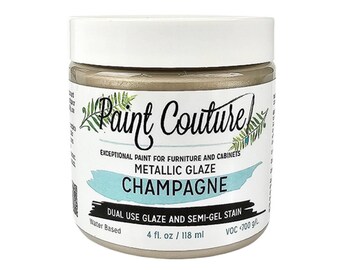 Champagne Metallic Glaze by Paint Couture - Wood Stain & Topcoat