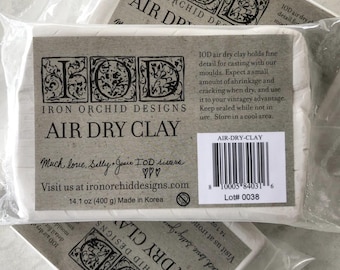 IOD Air Dry Clay 14 oz by Iron Orchid Designs - For Moulds & Crafts