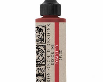 IOD Tomotto Decor Ink by Iron Orchid Designs - Pigment-Rich 2oz Red