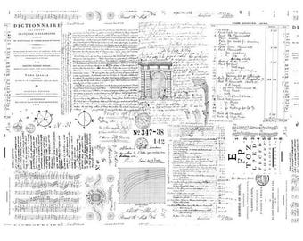 Roycycled Treasures Typography Love Decoupage Paper - 20" x 30"