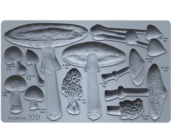 IOD Toadstool Decor Mould by Iron Orchid Designs - 6x10 Silicone
