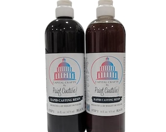 Paint Couture Rapid Casting Resin Black - Two-Part 10min Cure Time