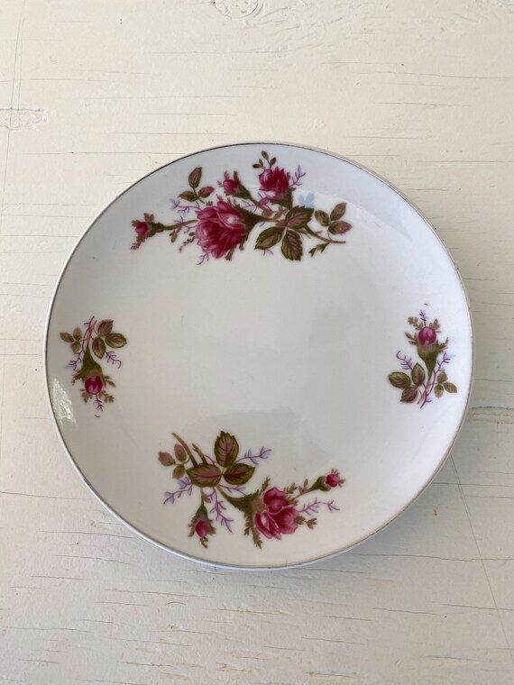 rose pattern dishes