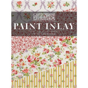 IOD Ditsy Blooms Paint Inlay - Iron Orchid Designs | 8 Reusable 12&quot;x16&quot; Sheets | Limited Edition