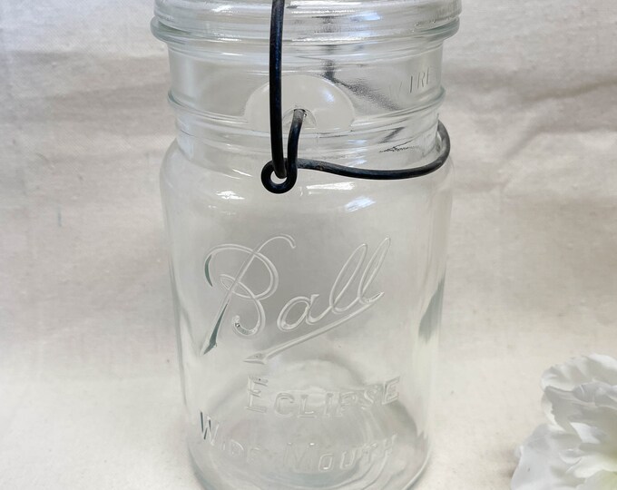 Vintage Ball Eclipse Wide Mouth Quart Jar With Lid 11 Etsy