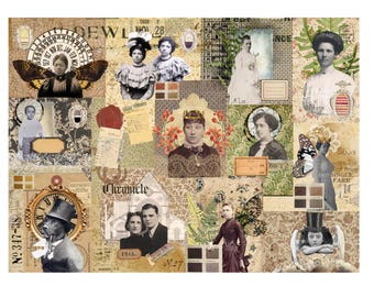 Roycycled Treasures Photo Journal Masterboard Decoupage Paper