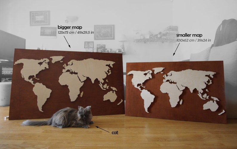 wall decor map