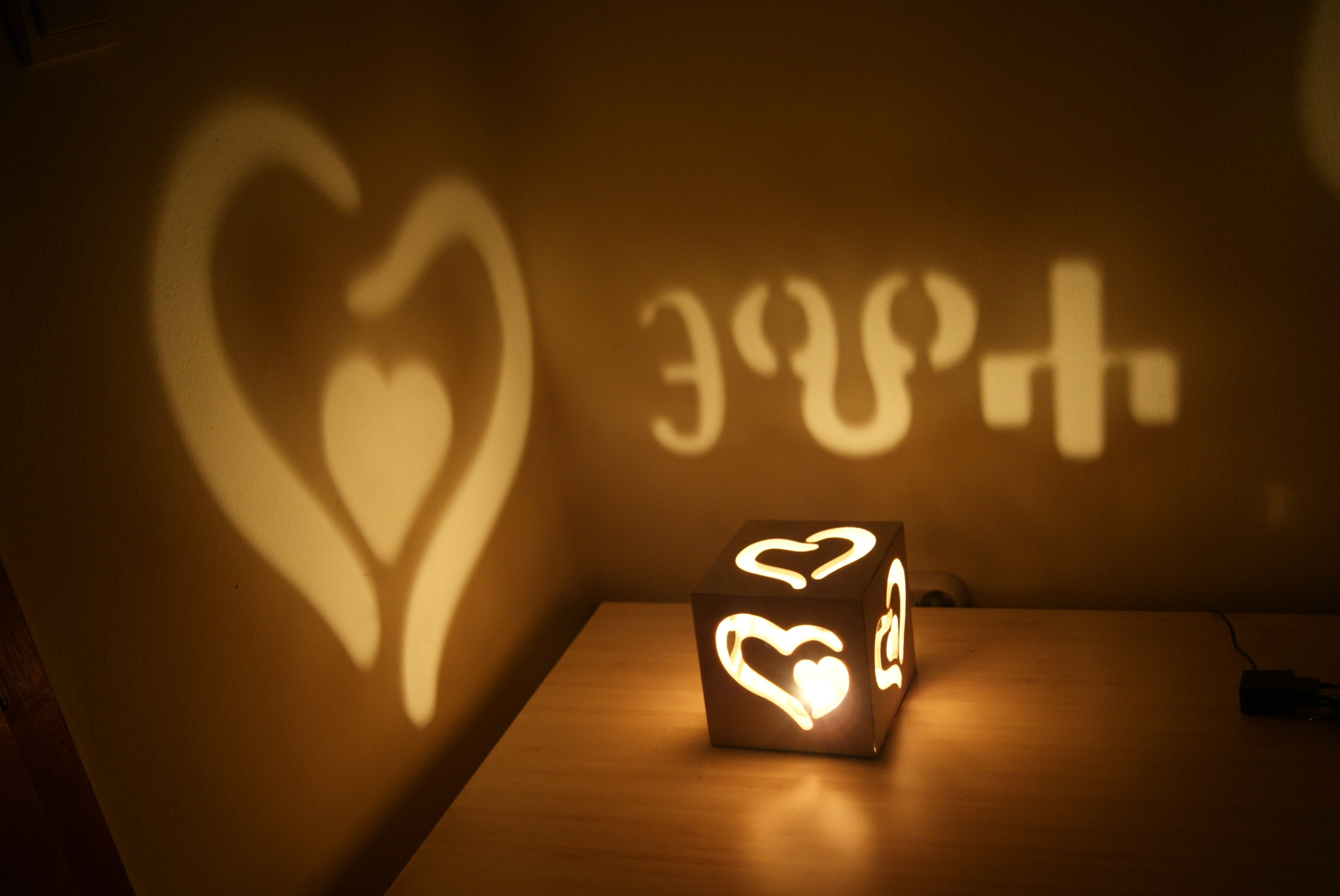 Engraved Lantern Names Initials Symbols Projected on the Etsy