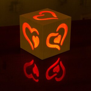 Custom LED Light Lamp Engraved Magic Box Romantic Gift Birthday Gift ...