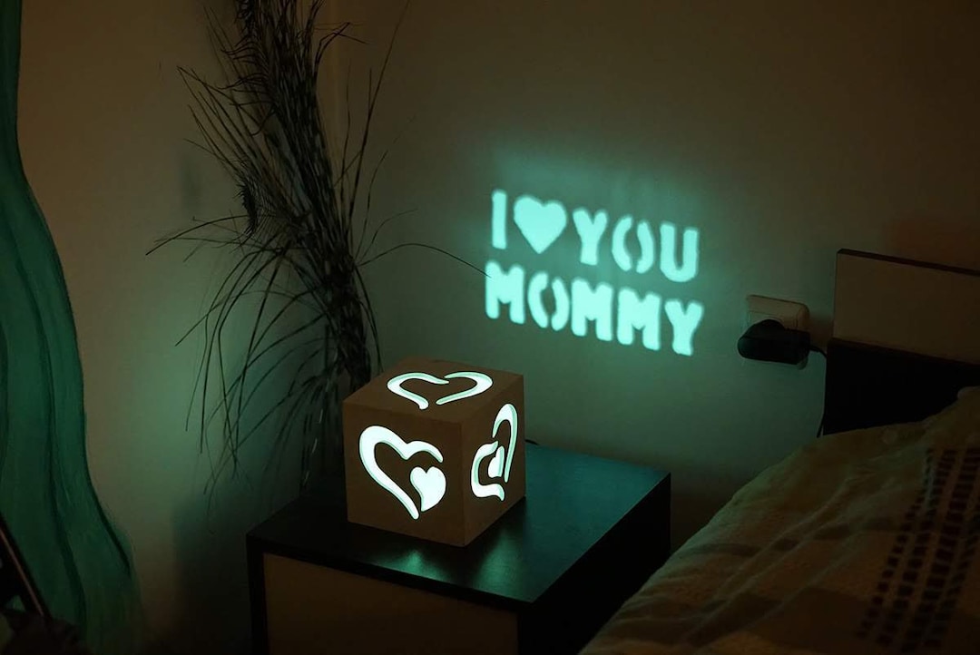 LED Lamp Wooden Lamp or Desk Lamp Gift for Mom With Etsy