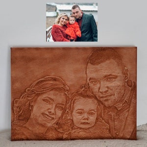 Wooden carving of your own Picture wood carving engraving of portraits make your own customized woodcarving for the wall wood relief image 3