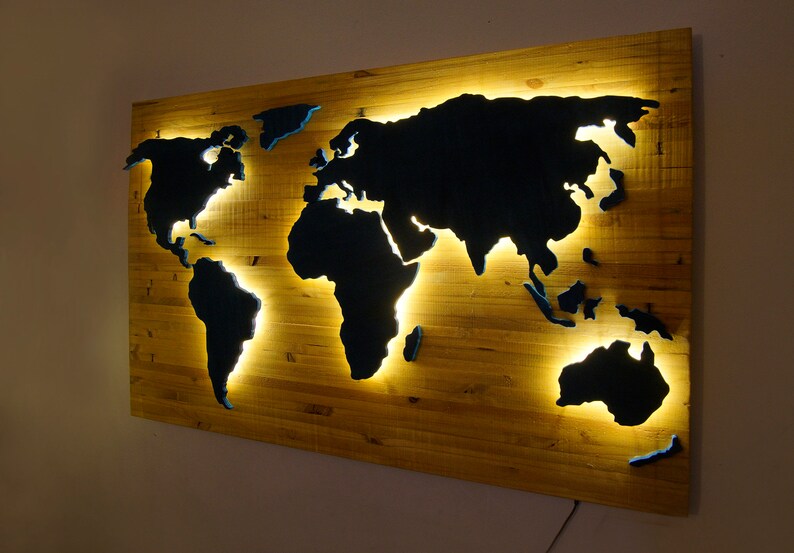 LED world map