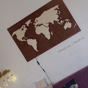wall art world map
