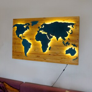recycled art with LED lights
