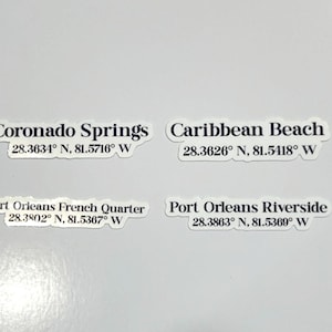 Disney Moderate Resort Coordinate Sticker Bundle