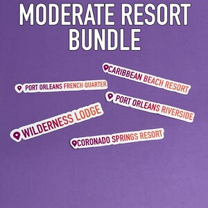 Where I&#39;ve Been - Disney Moderate Resort Bundle | Waterproof Stickers