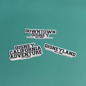 Disney Park Year Date - Disney California Sticker Bundle