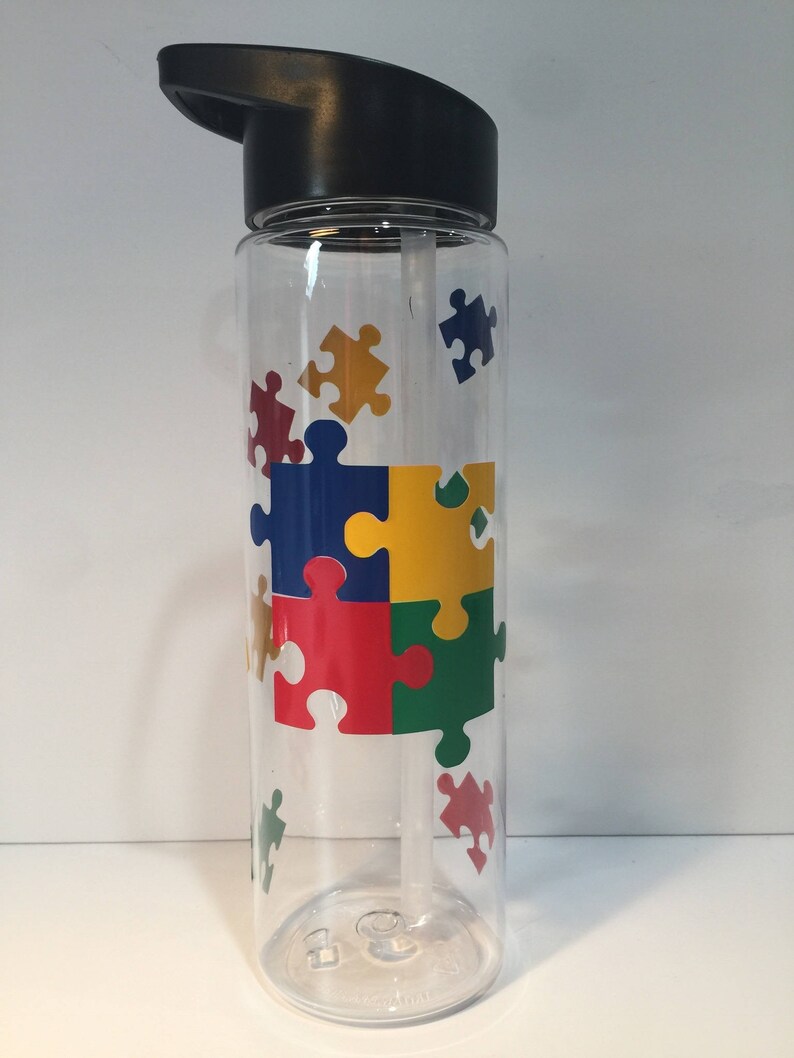 Autism Awareness Water Bottle Autism Summit Water Bottle Etsy