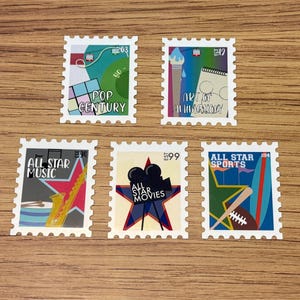 Disney Value Resort Stamp Stickers Bundle