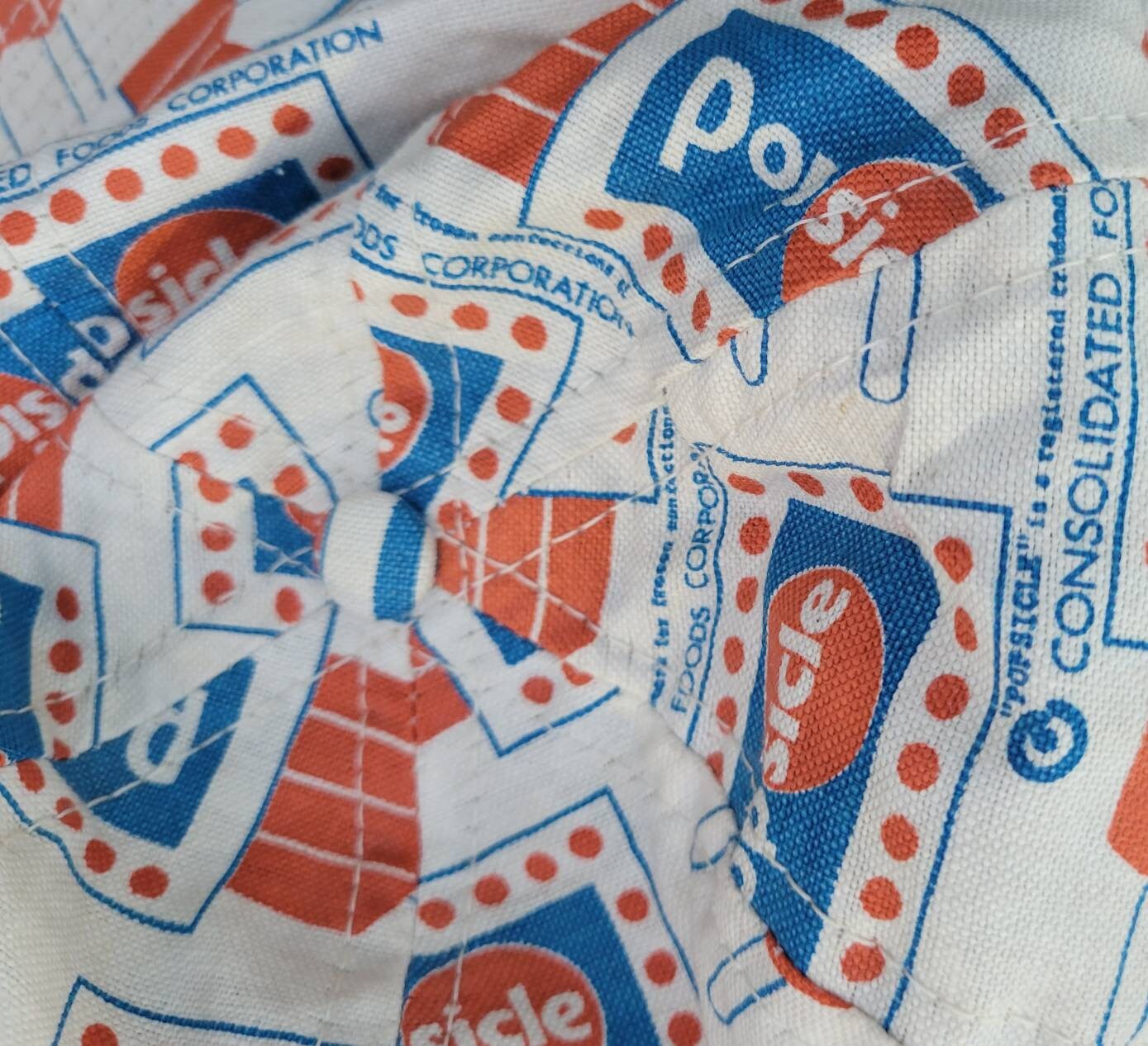 RARE Vintage 1970s Popsicle Brand Logo All Over Print Bucket Etsy