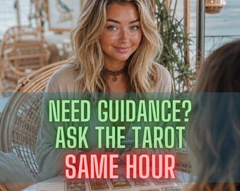 Question Tarot Reading, Same Hour, In-Depth Psychic Insight ,Detailed Guidance on Love, Career, and Future, No Tools, Same Day