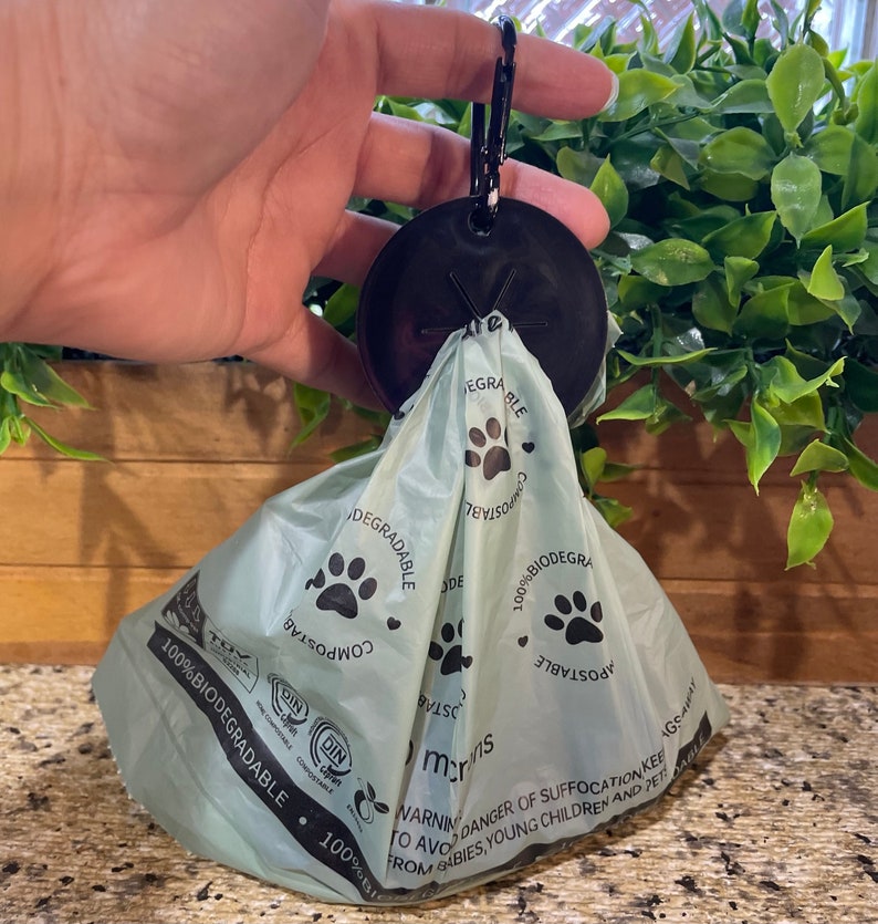 10-Pack Dog Poop Bag Holder - Hands-Free Waste Bag Carrier For Leashes & Backpacks - View #3