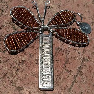 Classy Brown Luggage Zipper Pull Pendant