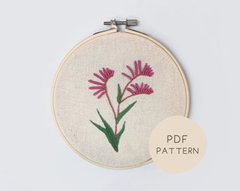 Kangaroo Paw PDF Embroidery Pattern | Australian Embroidery Designs