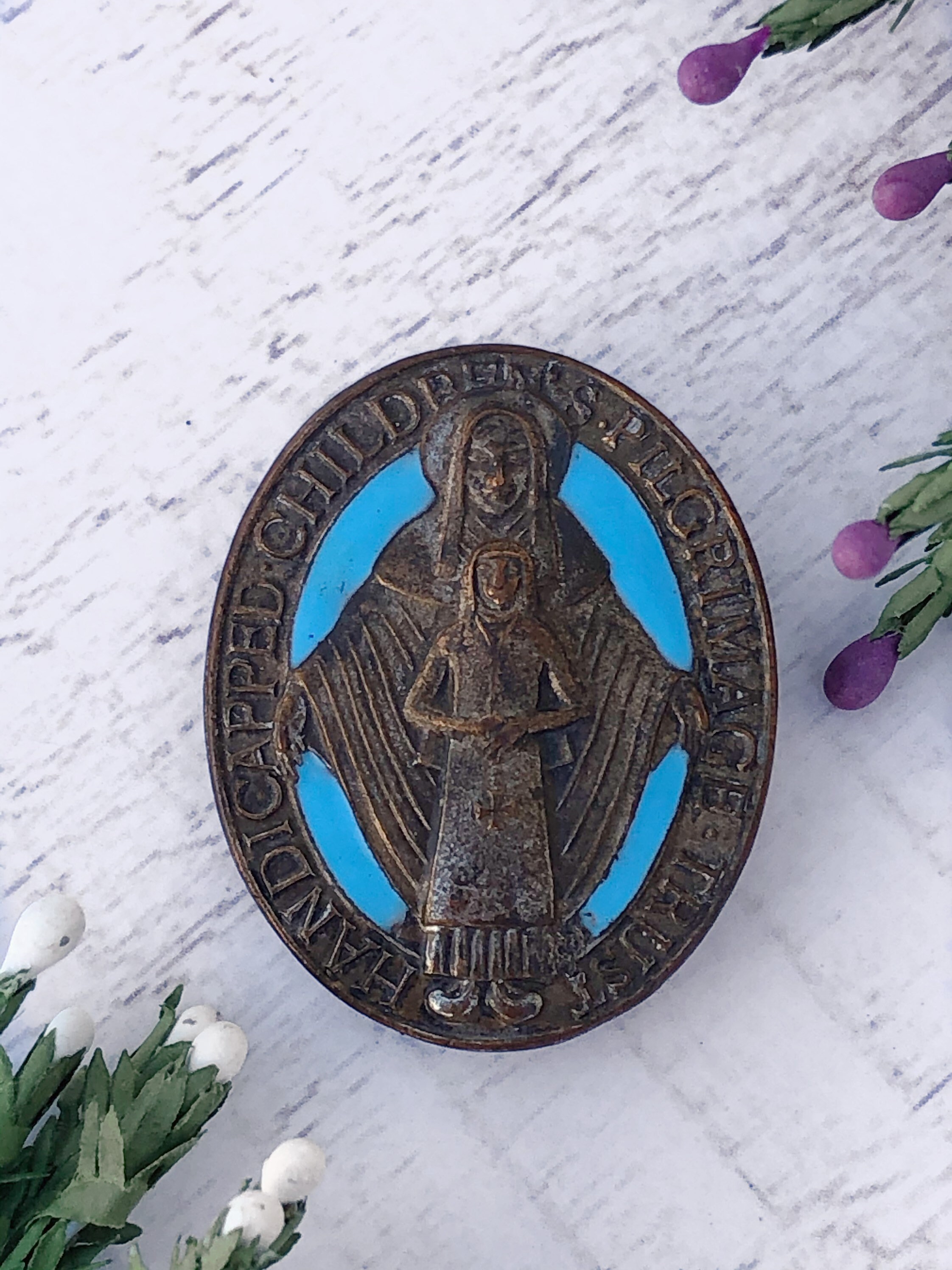 Antique Religious Brooch. Jesus Christ Brooch. Etsy