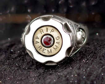 Bullett Ring SIX SHOOTER - extraordinary silver ring in true Dirty Harry style