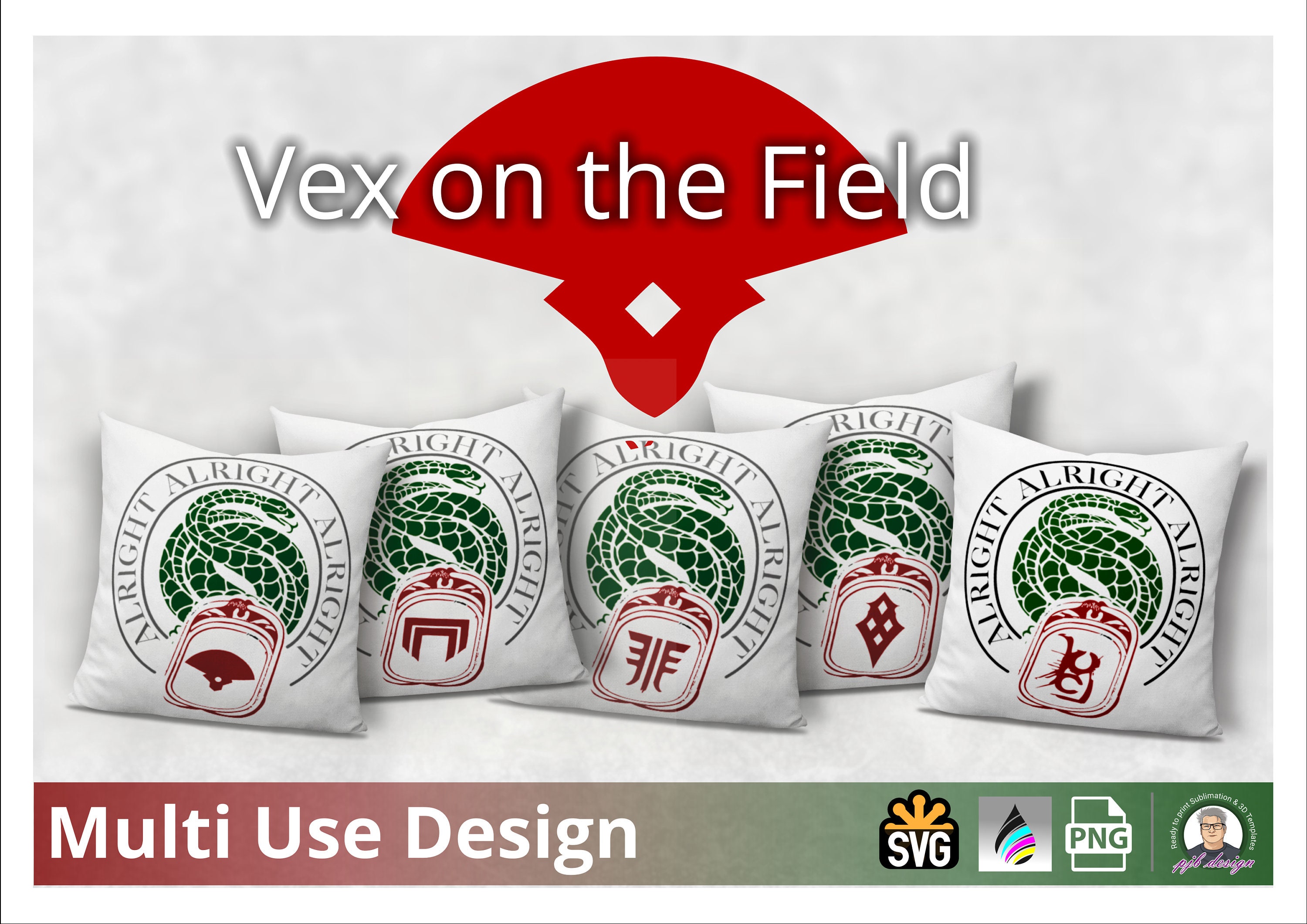 Gambit Vex Cushion Design Destiny Vex Themed Svg Cutting Etsy