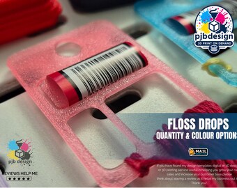 Floss Drops: Embroidery Thread Organizers with Optional Pegboard Hooks Secret Santa Gifts