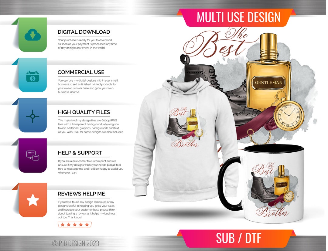 Best Brother Boots and Aftershave Digital Design for Multiuse