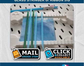 Glass Stringer or Ribbon Jig: Fused Glass Jig for Easy Alignment Glass Fusing Tool