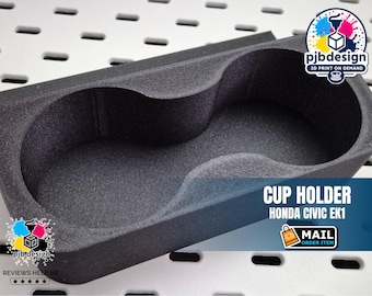 Honda Civic EK1 Dual Cup Holder: 3D-Printed Car Console Insert