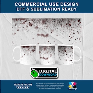 Oil Can Rust Texture Mug Wrap: Transparent PNG (Digital Download)