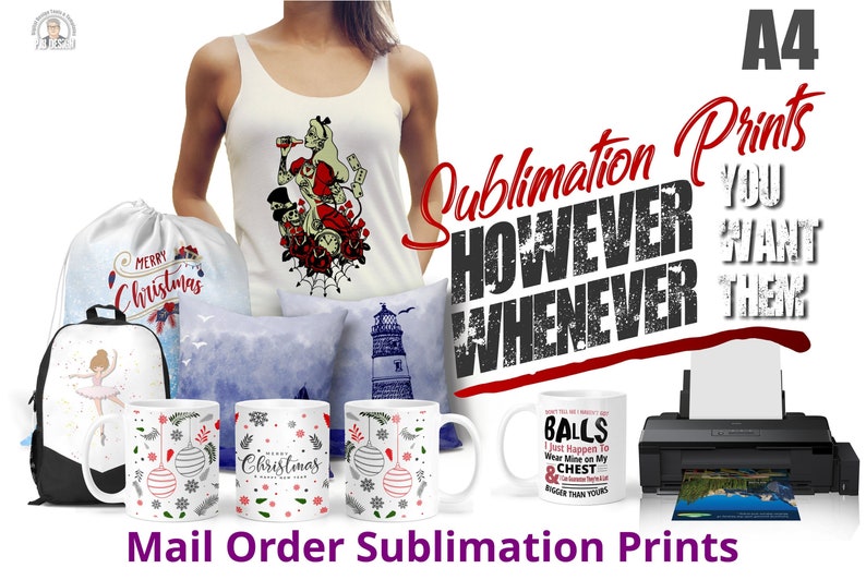 A4 Heat Transfers PrePrinted Sublimation Decals Ready to Use Etsy