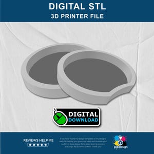 Mouse Ears Solid Back STL File: DIY Interchangeable Design 3D Printing (Digital 3D)