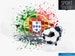 Portugal Football Splash Design Multiuse Textless / Sublimation & Print Ready Digital Design / Commercial Use 