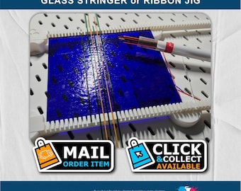 Fused Glass Stringer Jig: 3D Printed Stained Glass Fusing Tool with Storage Bag