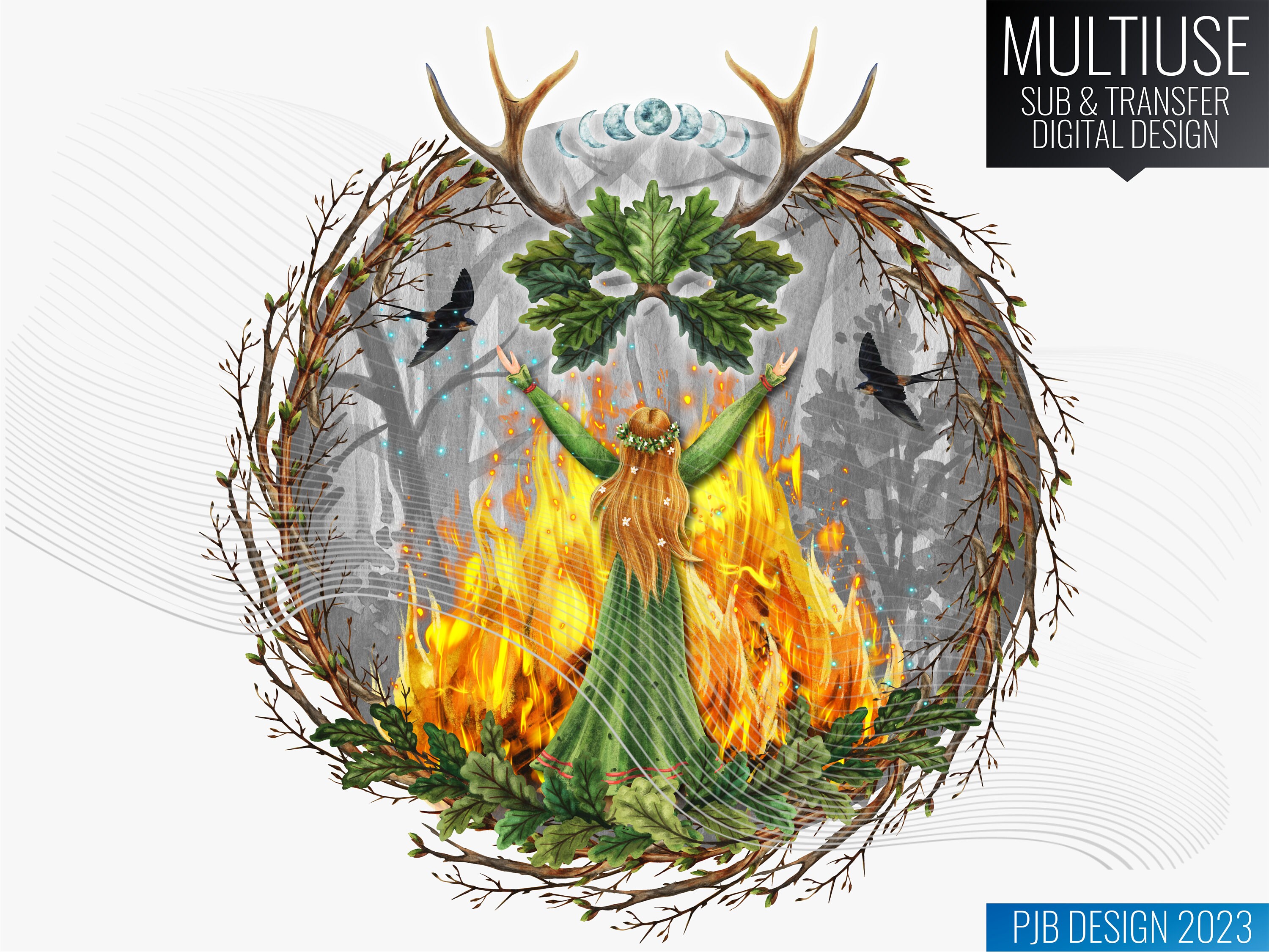 Beltane Themed Multiuse for Sublimation / DTF and UVDTF / Etsy UK