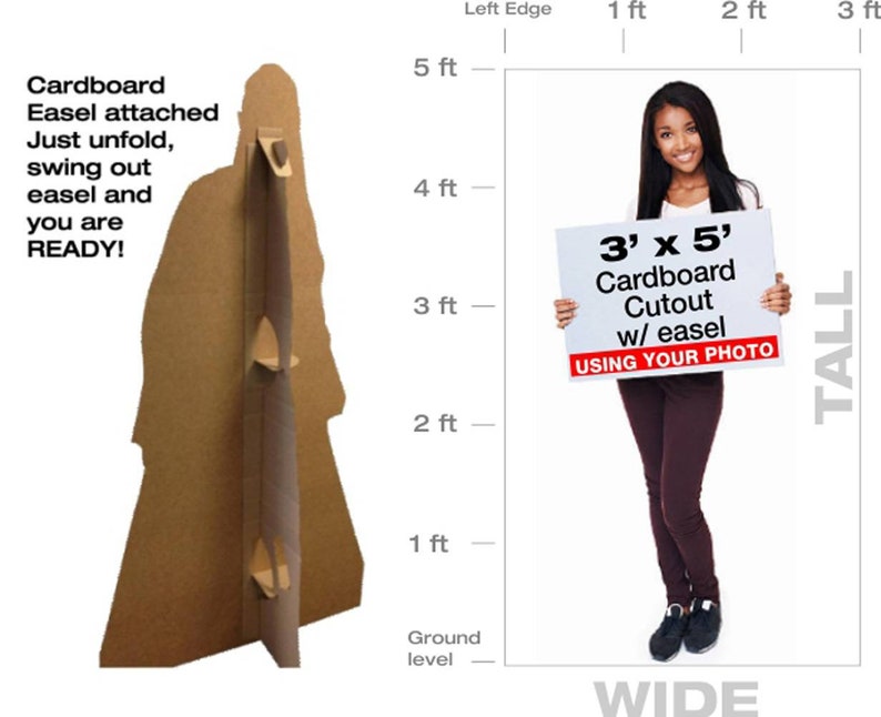 Custom Life Size Cardboard Cutout Standup Standee Etsy Hot Sex Picture