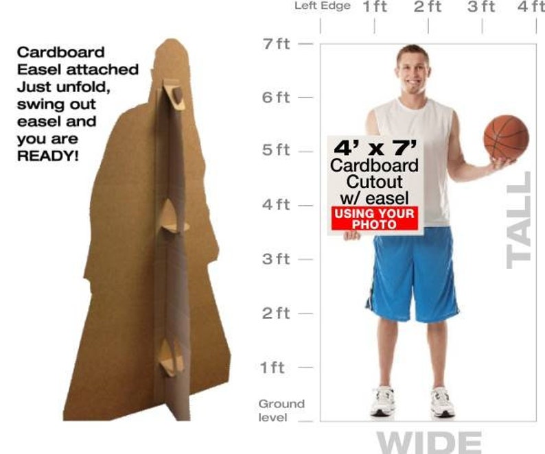 Custom Life size cardboard cutout standup standee Etsy